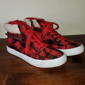 Blowfish Size 9 Buffalo Plaid Sneaker